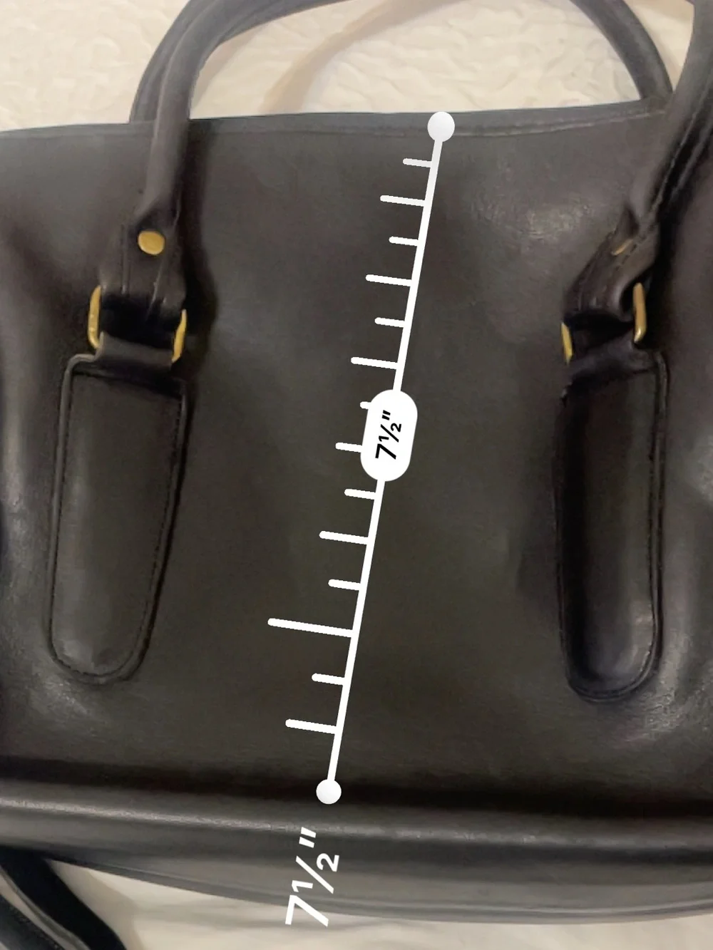 Coach Black Leather Double-Handle Satchel with Crossbody Strap